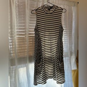 Black/White striped sun dress